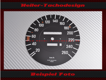 Speedometer Disc for Mercedes W107 R107 380 SL electronic Speedometer 160 Mph to 260 Kmh - 1