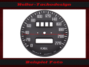 Speedometer Disc for Smiths 140 Mph to 220 Kmh Ø 75 mm