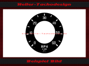 Tachometer Sticker for Morgan +4 Construction Year 1967