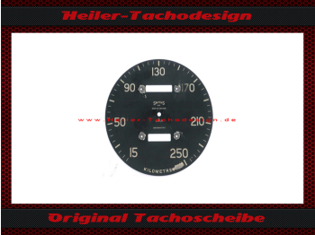 Tachoscheibe für Norton BSA Triumph Ariel Smiths Chronometric HRD Vincent Black Shadow 15-250 Kmh Ø110 mm