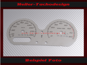 Tachoscheibe für Harley Davidson Street Glide Ultra Classic FLHX FLHXS 2014 bis 2020 Mph zu Kmh