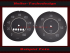 Speedometer Discs for Porsche 356 from Veigel 100 Mph to 160 Kmh