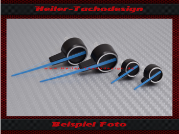 Blaue Tachonadeln Satz VW Golf 7 R-Line R20  Passat CC  B7 R-Line
