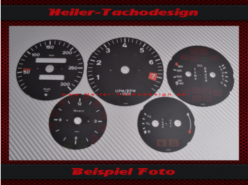 Speedometer dials for Porsche 911 964 993 G model optics complete set to assemble yourself