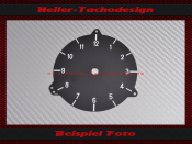 Uhr Zifferblatt für Mercedes W123 ohne Minuten Striche