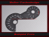 Tachoscheibe zum einkleben für BMW R1200GS LC ab 2013 bis 2016 Mph zu Kmh