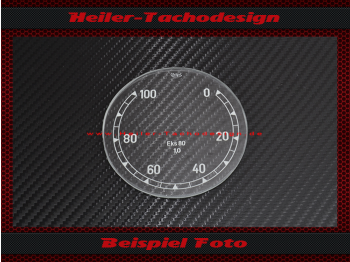 Speedometer Glass Scale for Veigel 0 to 100 kmh Ø76 mm EKs80 for BMW R75 Zündapp KS750 Wehrmacht