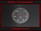 Tacho Glas Skala für Veigel 0 bis 100 kmh Ø76...