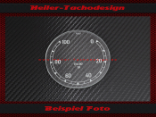 Tacho Glas Skala Veigel 0 bis 100 kmh &Oslash;76 mm EKs80...