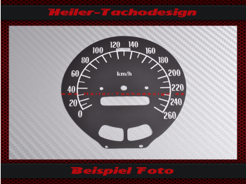 Speedometer Sticker for Pontiac Firebird Formula 350 1972 to 1979 160 Mph to 260 Kmh