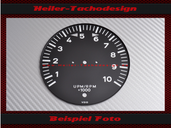 Tachometer dial for Porsche 911 912 914 901 930 959 10000 RPM without red zone