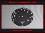Tachometer Disc Porsche 911 to 10000 UPM without Red Area
