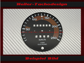 Tachoscheibe für Porsche 911 S SC G 930 250 Kmh 1977 Targa Coupe