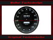 Speedometer dial Smiths Jaguar E Type Daimler V8 1966 Mph...