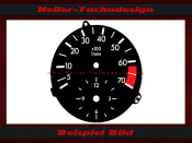 Tachometer Disc for Mercedes W201 C Class 7000 RPM - 1