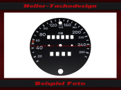 Set Tachoscheiben für Porsche 911 930 Turbo Mph zu Kmh - 1