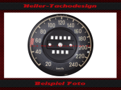 Tacho Aufkleber für Mercedes W111 große...