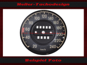 Speedometer Sticker for Mercedes W111 W112 Tail Fin 240 Kmh