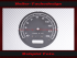 Tachoscheibe für Harley Davidson Dyna Super Glide Custom FXDC 2014 Ø100 Mph zu Kmh