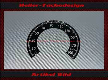 Speedometer Sticker for Harley Davidson Softail Fat Boy FLSTF 2013 Ø100 Mph to Kmh