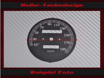 Speedometer Disc for Harley Davidson Sportster 883 1991 Ø80 Mph to Kmh