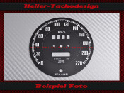 Speedometer Disc Austin Healey Smiths BJ8 Ø92 mm 140 Mph...