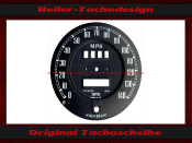 Tachoscheibe für Austin Healey Smiths BJ8 MG Ø92 mm 140 Mph zu 220 Kmh