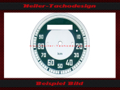 Tachoscheibe für Hoffmann Fahrzeugbau 0-90 Kmh...