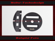 Speedometer Sticker for Mercedes 600 W100 Pullmann 140 Mph to 220 Kmh
