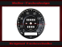 Speedometer Sticker for Mercedes 600 W100 Pullmann 140 Mph to 220 Kmh