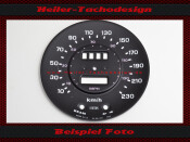 Speedometer Disc Triumph TR5 TR6 EU Scaling