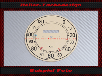 Tachoscheibe für Mercedes 230 170v W136 von VDO 120 Kmh Ø97mm
