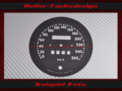 Speedometer dial Jaguar XJS V12 5,3 HE 1990 Mph to Kmh