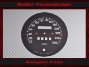 Speedometer Disc for Jaguar XJS V12 5,3 HE 1990 160 Mph...