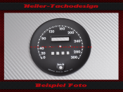 Speedometer Disc for Jaguar XJS V12 5,3 HE 1990 160 Mph to 260 Kmh