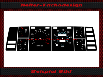 Speedometer Disc for DMC DeLorean Motor Company for TÜV Mph to Kmh - 2