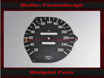 Speedometer Disc for Mercedes W107 R107 560 SL mechanical Speedometer 260 Kmh