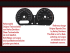 Speedometer Sticker for Harley Davidson Road Glide FLTRX 2015 - 2022 Ø80 Mph to Kmh