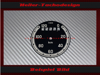 Speedometer Disc for VDO General 0 to 120 Kmh Ø72 mm - 1
