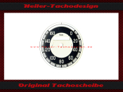 Speedometer Disc for VDO General 0-160 Kmh &Oslash;76 mm - 1