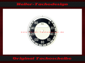 Speedometer Disc for VDO General 0-160 Kmh Ø76 mm - 1
