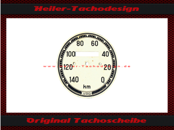 Speedometer Disc for VDO General 0 to 140 Kmh Ø76 mm - 2