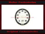Tachometer VDO General 0 to 80 Ø76 mm