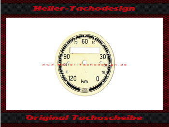 Speedometer Disc for VDO General 0 to 120 Kmh Ø56 mm - 4
