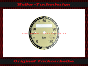 Speedometer Disc for VDO General 0 to 120 Kmh Ø56 mm - 5