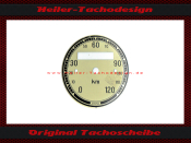 Tachoscheibe für VDO Allgemein 0-120 Kmh Ø56...