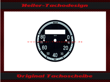 Speedometer Disc for VDO General 0 to 80 Kmh Ø56 mm - 2