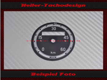 Speedometer Disc for VDO General 0 to 60 Kmh Ø56 mm - 1