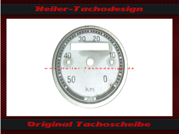 Tachoscheibe für VDO Allgemein 0 bis 50 Kmh - 1