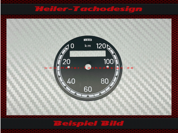 Speedometer Disc for VDO General 0 to 120 Kmh Ø56 mm - 8